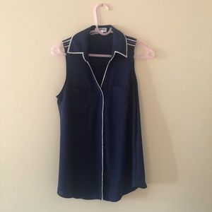 Express sleeveless portofino shirt